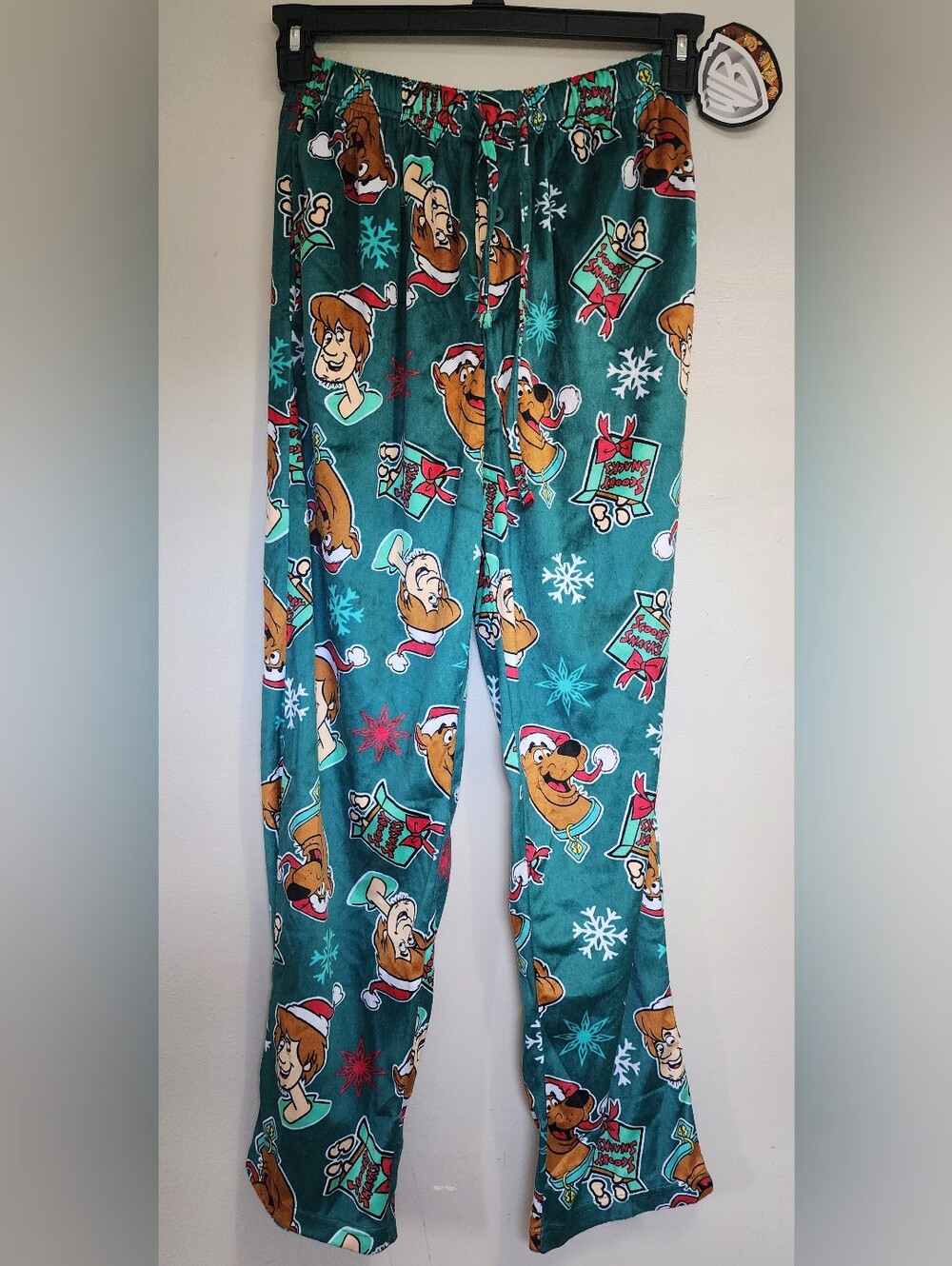 NEW Scooby-Doo snack shaggy soft fleece christmas Pajama sleep Pants size SMALL